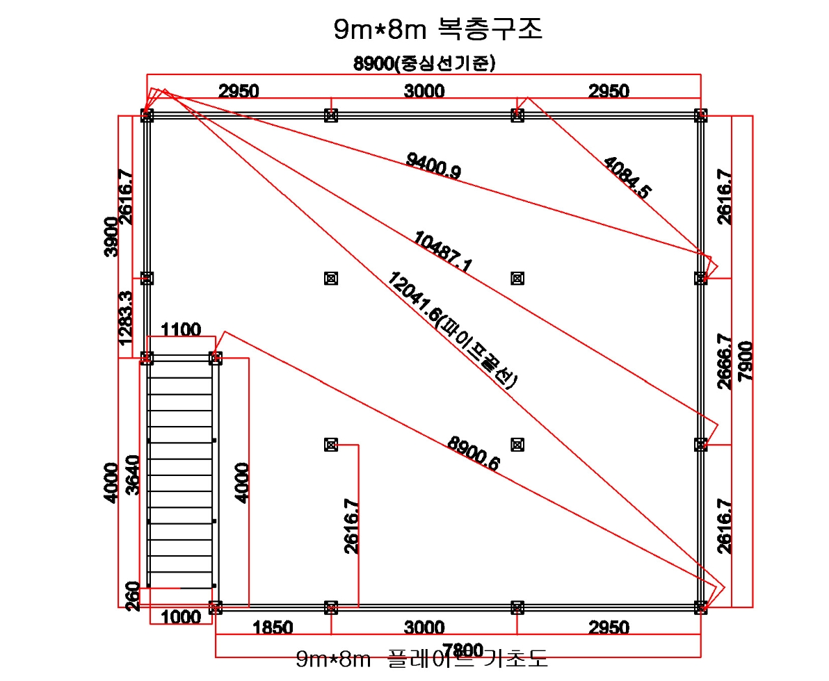 9*8 복층 용 각파이프모듈2025